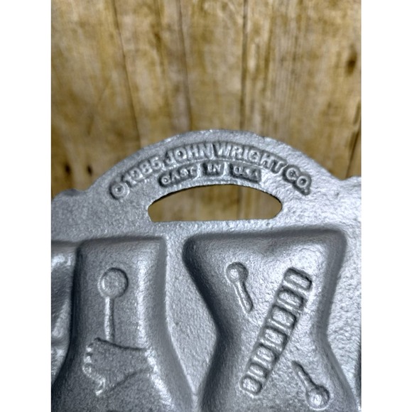 Vtg Cast Iron ABC Childrens John Wright Co Baking Pan 1985 USA NOS (lrs) - Picture 5 of 6